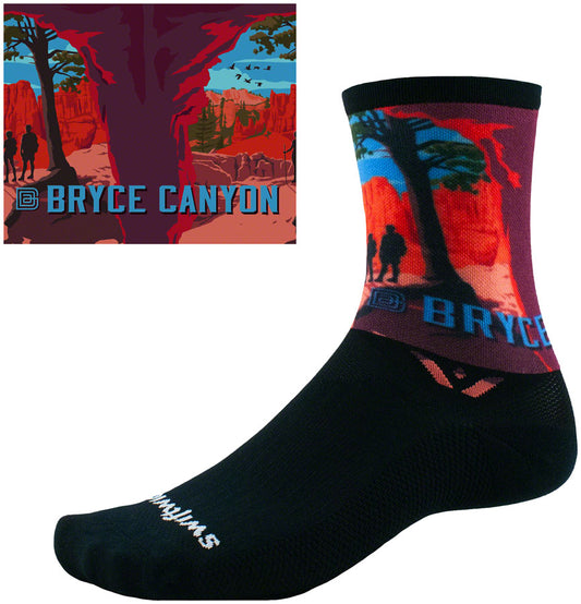 Swiftwick Vision Six Socks - 6 inch, Impression Bryce Canyon, X-Large