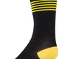 45NRTH Lightweight Sock - Black/Citron Stripe, Small