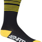 45NRTH Lightweight Sock - Black/Citron Stripe, Small