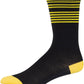 45NRTH Lightweight Sock - Black/Citron Stripe, Small