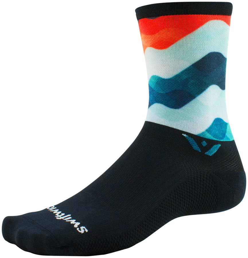Swiftwick Vision Six Impresssion Socks - 6 inch, Freedive, Large