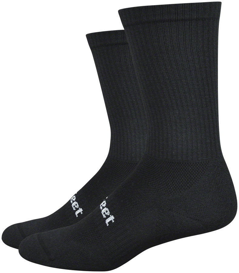 DeFeet D-Evo Cush Crew Socks - 7 inch, Black, Small
