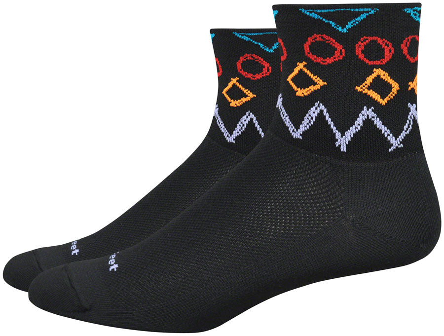 DeFeet Aireator Scribble Socks - 3 inch, Multi-Color, Women's, Small