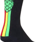 SockGuy Crew Hoppyness Socks - 6 inch, Black, Large/X-Large