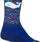 SockGuy Crew Oh Whale Socks - 6 inch, Blue, Large/X-Large
