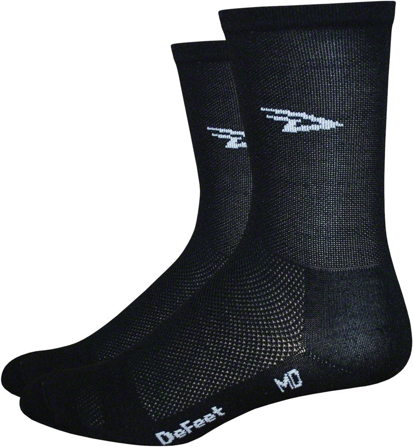 DeFeet Aireator D-Logo Socks - 5 inch, Black, Large
