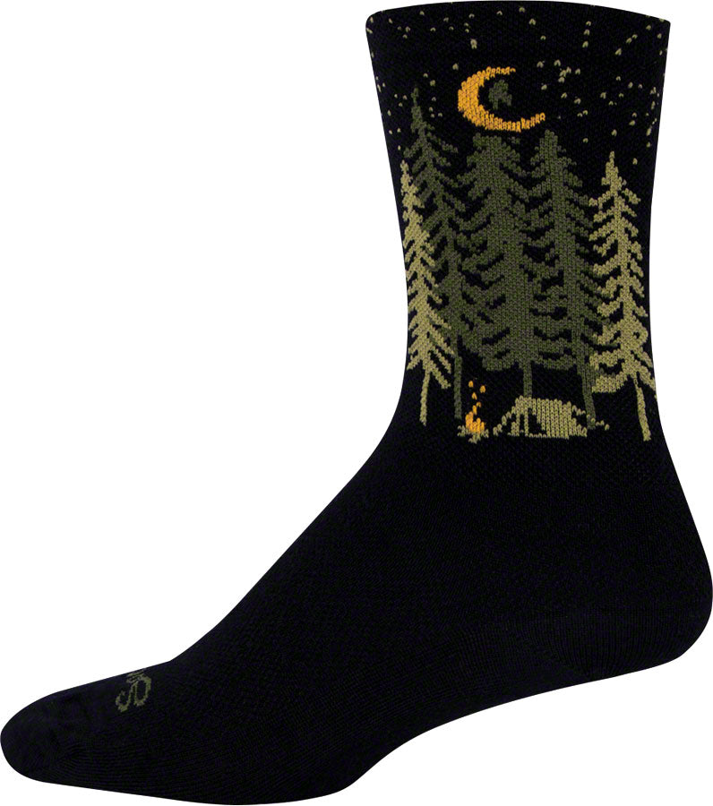 SockGuy Wool Camper Socks - 6 inch, Black, Large/X-Large