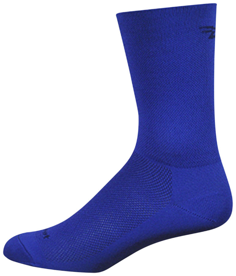 DeFeet Aireator D-Logo Double Cuff Socks - 6 inch, Light Navy, Medium