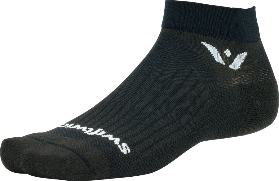 Swiftwick Aspire One Socks - 1 inch, Black, Small
