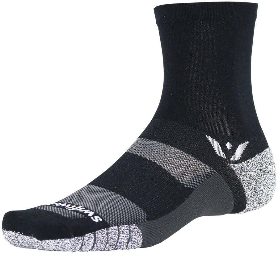 Swiftwick Flite XT Five Socks - 5 inch, Black, Medium