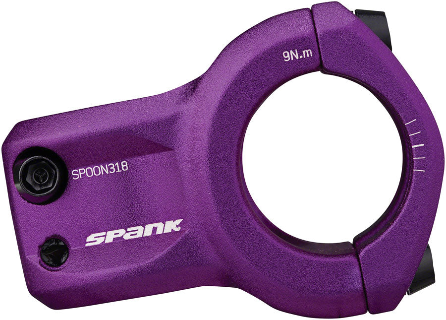 Spank SPOON 318 0 Degree 1 8" 33mm Threadless Stem 31.8mm Clamp 1 1/8 in Purple