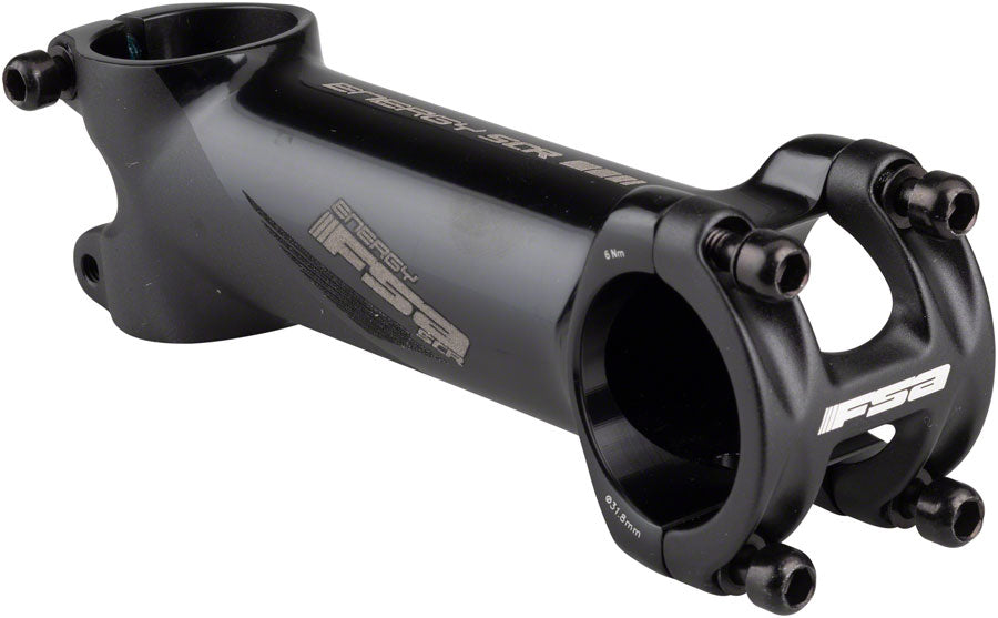 FSA Full Speed Ahead Energy SCR 6 Gray 110mm Threadless Stem 31.8mm 1 1/8 Black