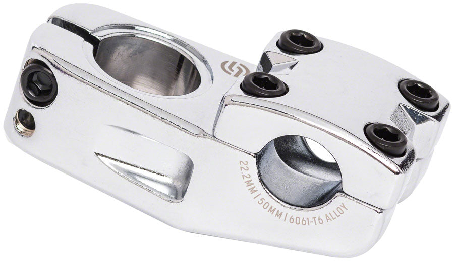 Salt Pro BMX Chrome 50mm Top Load Stem 22.2mm Clamp 1 1/8 in Steerer Silver