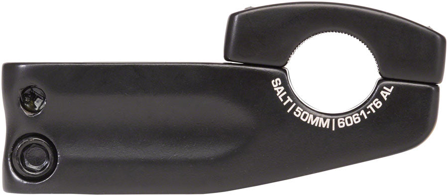 Salt Zion Topload 50mm Top Load Stem 22.2mm Clamp 1 1/8 in Steerer Black