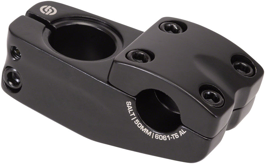 Salt Zion Topload 50mm Top Load Stem 22.2mm Clamp 1 1/8 in Steerer Black