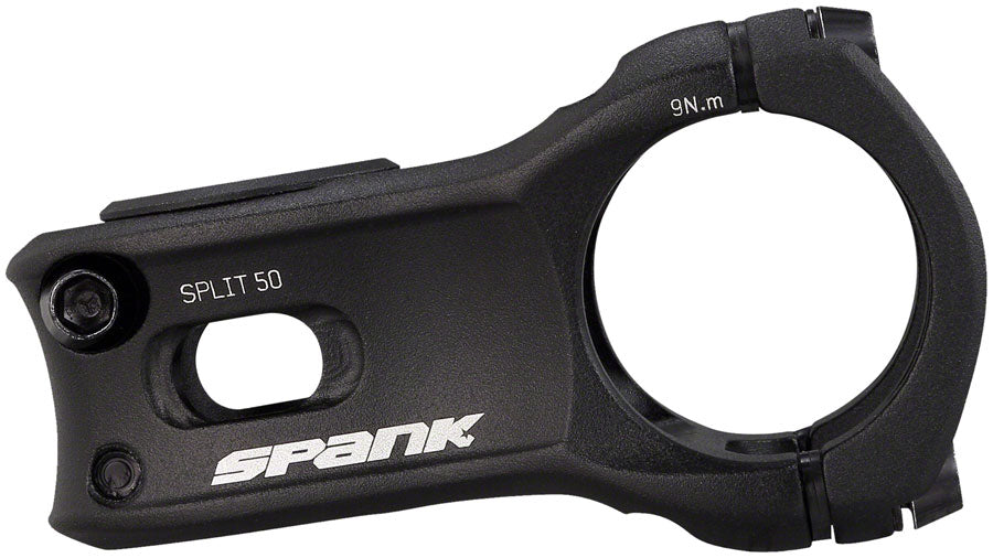 Spank SPLIT 0 Degree 1 8" 50mm Threadless Stem 35mm Clamp 1 1/8 in Steerer Black