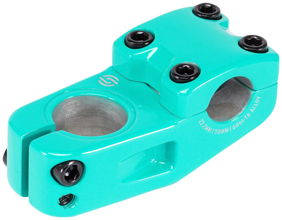 Salt Pro BMX Teal 50mm Top Load Stem 22.2mm Clamp 1 1/8 in Steerer