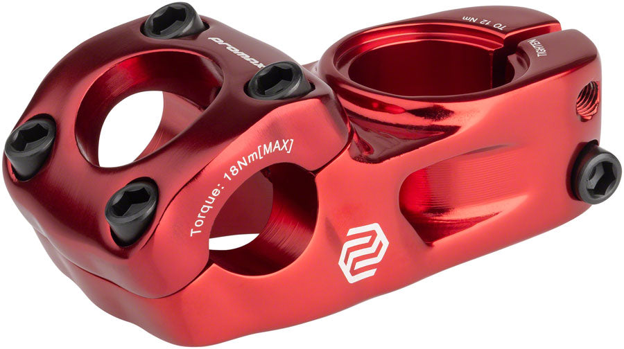 Promax Impact BMX Stem 53mm Top Load Stem 22.2mm Clamp 1 1/8 in Steerer Red