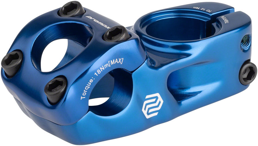 Promax Impact BMX Stem 53mm Top Load Stem 22.2mm Clamp 1 1/8 in Steerer Blue