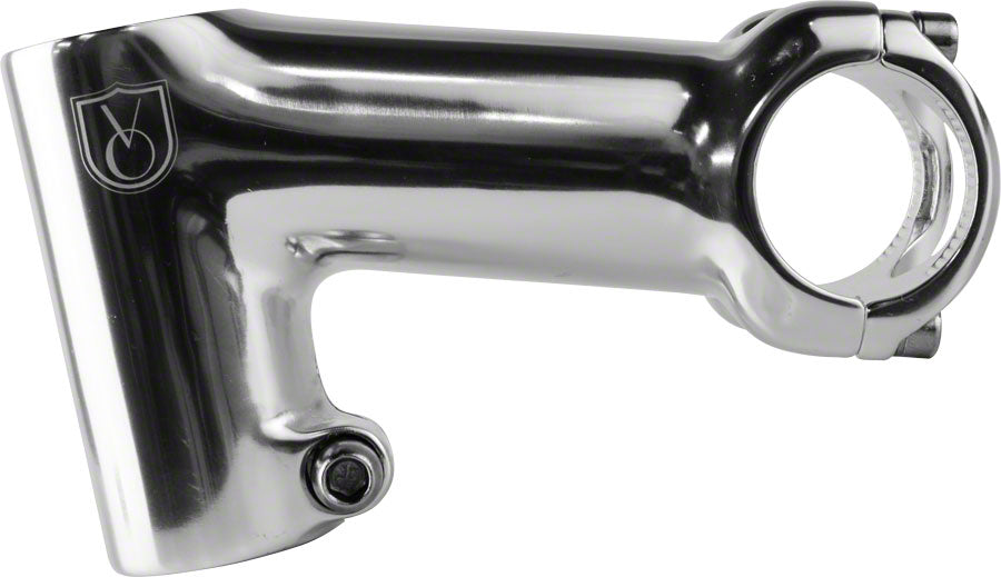 Velo Orange Tall-Stack Stem - 100mm, 31.8 Clamp, -17, 1 1/8", Aluminum, Silver