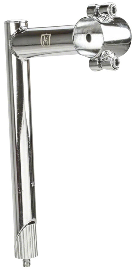 Velo Orange Removable Faceplate Quill Stem 90mm Stem 31.8mm Clamp 1 in Silver