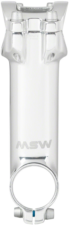 MSW 17 1 8" Aluminum 110mm Threadless Stem 31.8mm Clamp 1 1/8 in Steerer Silver