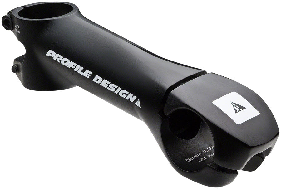 Profile Design Aeria Stem 80mm Threadless Stem 31.8mm Clamp 1 1/8 in Black