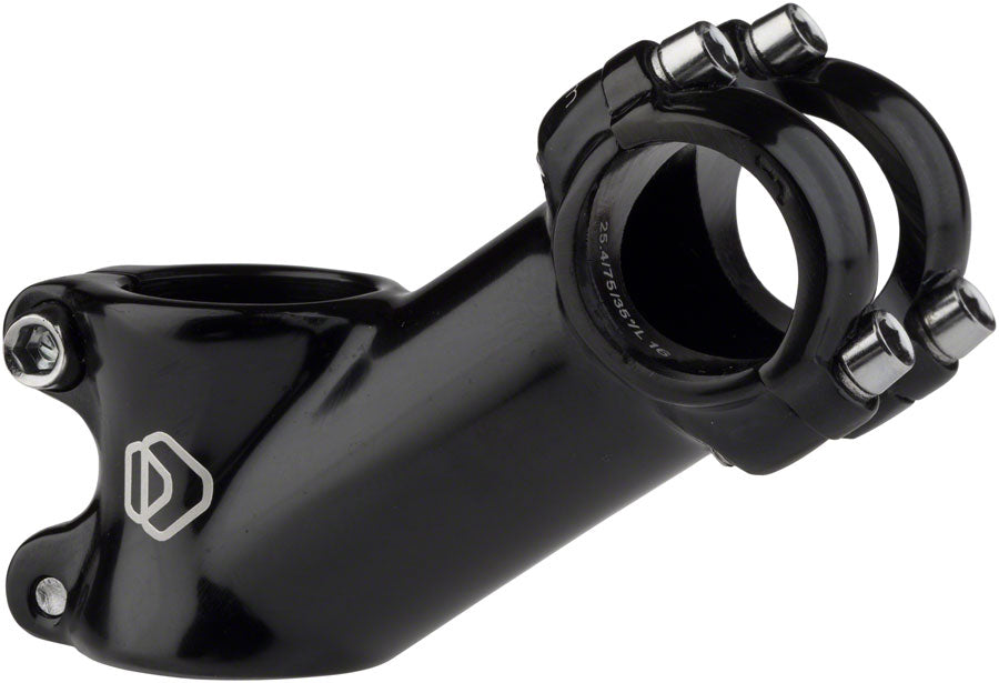 Dimension 1 8" Alloy 90mm Threadless Stem 25.4mm Clamp 1 1/8 in Steerer Black