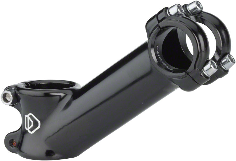 Dimension 1 8" Alloy 110mm Threadless Stem 25.4mm Clamp 1 1/8 in Steerer Black