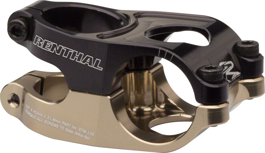 Renthal Duo Stem 40mm Threadless Stem 31.8mm Clamp 1 1/8 in Steerer Black