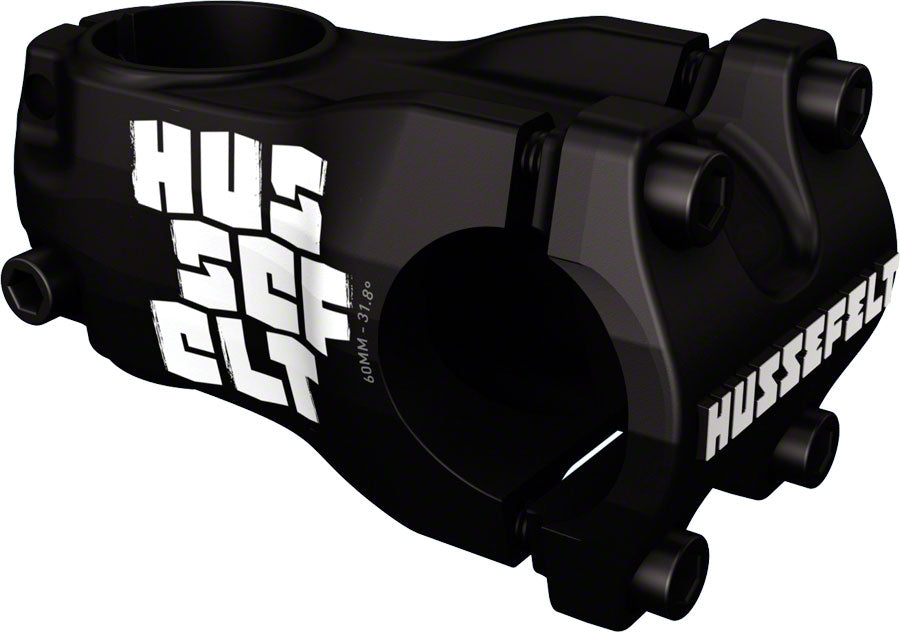 TruVativ Hussefelt Stem - 60mm, 31.8 Clamp, +/-0, 1 1/8", Aluminum, Black