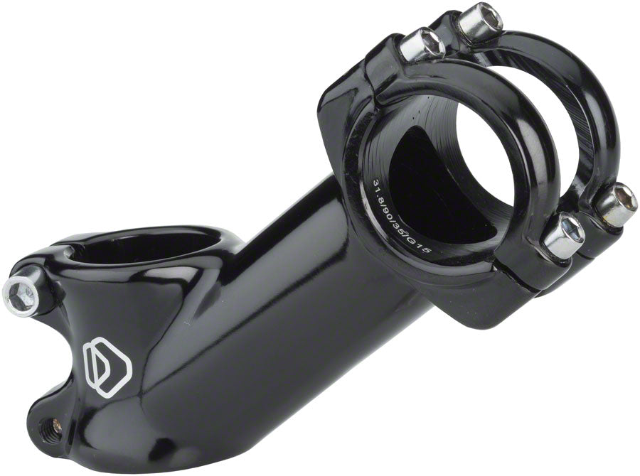 Dimension 1 8" Alloy 70mm Threadless Stem 31.8mm Clamp 1 1/8 in Steerer Black