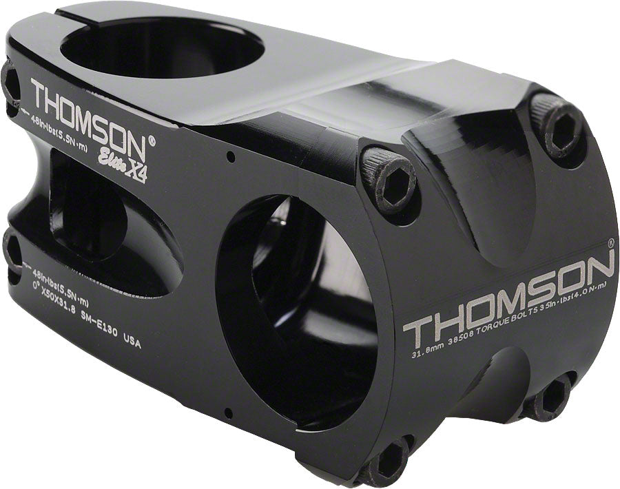 Thomson Elite X4 Mountain 0 1 8" Aluminum 1 60mm Threadless Stem 31.8mm 1 Black