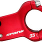 Spank Spike Race 2 0 1 8" Aluminum Threadless Stem 31.8mm Clamp 1 1/8 in Red