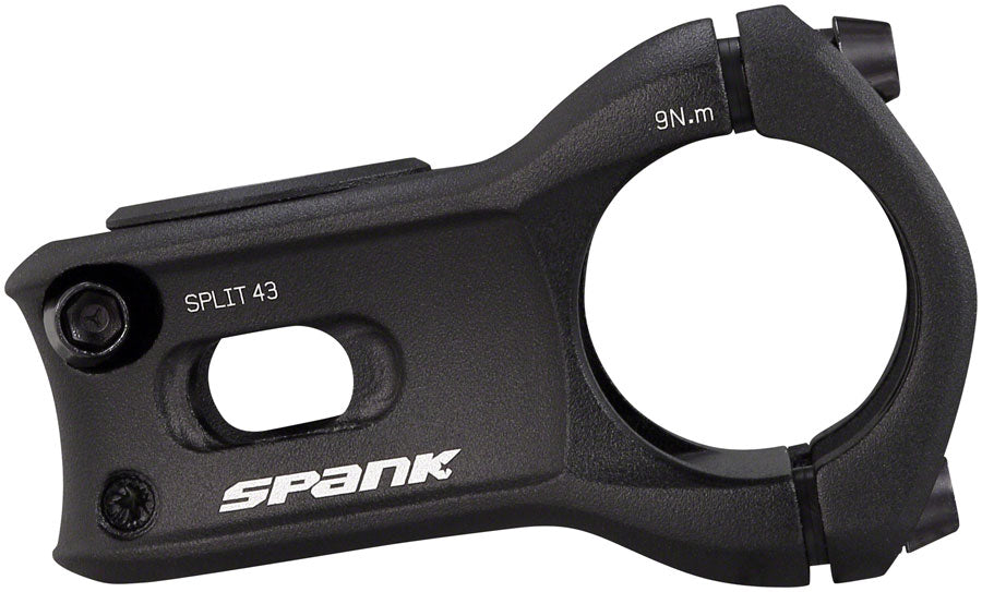 Spank Split 0 1 8" Aluminum 43mm Threadless Stem 31.8mm Clamp 1 1/8 in Black