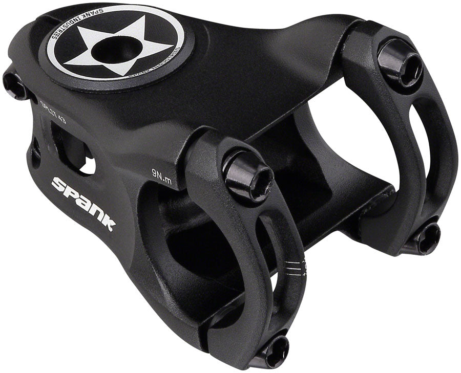 Spank Split 0 1 8" Aluminum 43mm Threadless Stem 31.8mm Clamp 1 1/8 in Black
