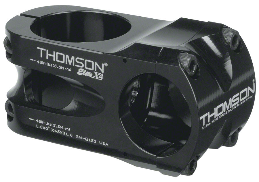 Thomson Elite X4 Mountain 0 38.1 Aluminum 1 45mm Threadless Stem 31.8mm 1 Black