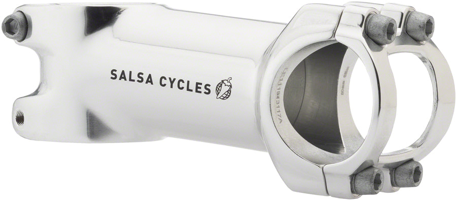 Salsa Guide 6 1 8" Aluminum 80mm Threadless Stem 31.8mm Clamp 1 1/8 in Silver