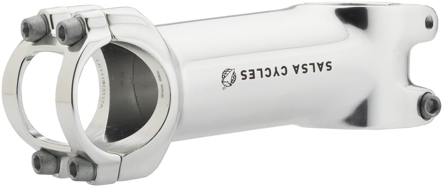 Salsa Guide 6 1 8" Aluminum 90mm Threadless Stem 31.8mm Clamp 1 1/8 in Silver