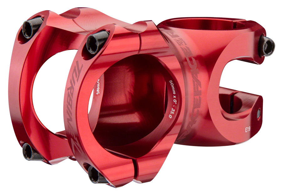 Raceface Turbine R 0 1 8" 50mm Threadless Stem 35mm Clamp 1 1/8 in Steerer Red