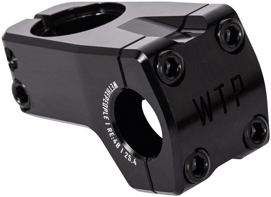 We The People Logic Front Load Stem 22.2mm Clamp 1 1/8 in Steerer Black