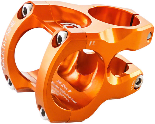 Industry Nine A35 9 1 8" Aluminum 32mm Threadless Stem 35mm 1 1/8 in Orange