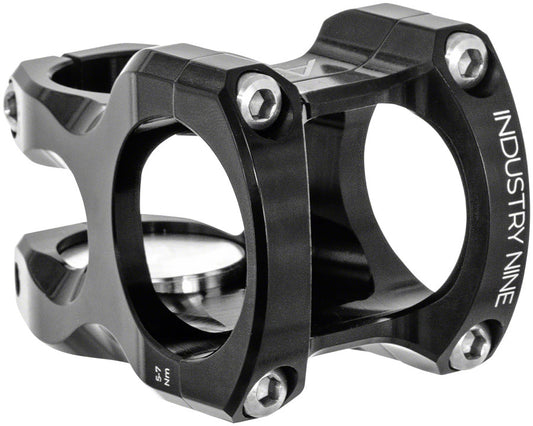 Industry Nine A35 8 1 8" Aluminum 40mm Threadless Stem 35mm Clamp 1 1/8 in Black