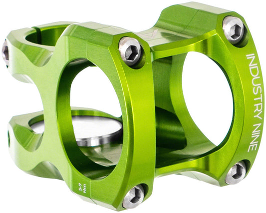 Industry Nine A35 8 1 8" Aluminum Lime 40mm Threadless Stem 35mm 1 1/8 in Green