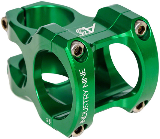 Industry Nine A35 5 1 8" Aluminum 32mm Threadless Stem 35mm Clamp 1 1/8 in Green