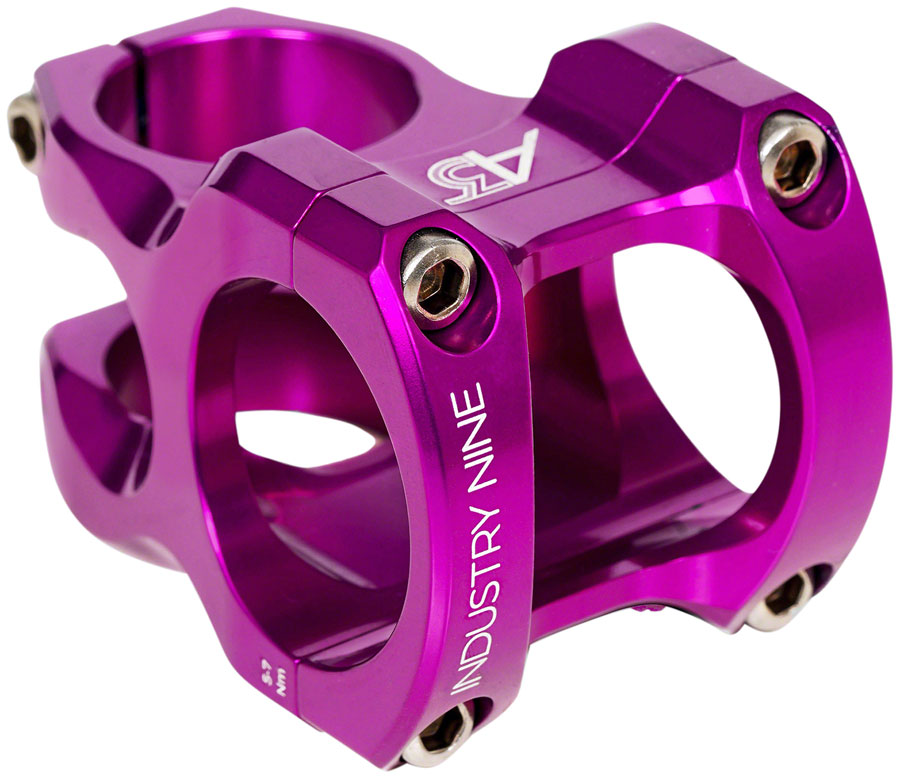 Industry Nine A318 4.4 1 8" Aluminum 40mm Threadless Stem 31.8mm 1 1/8 in Purple