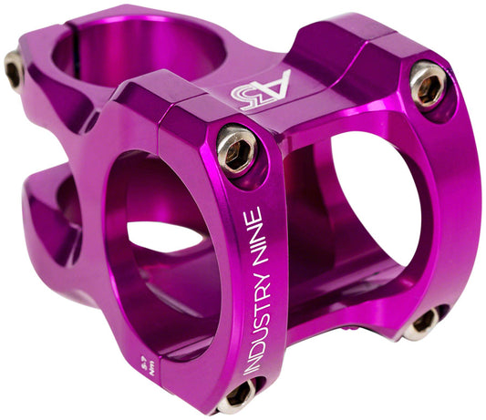 Industry Nine A318 4.4 1 8" Aluminum 40mm Threadless Stem 31.8mm 1 1/8 in Purple