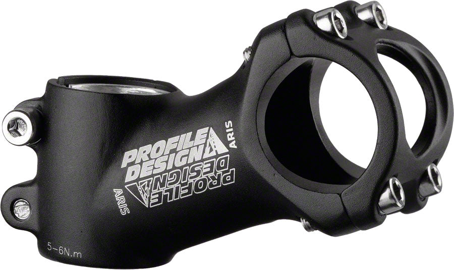 Profile Design Aris Stem 80mm Threadless Stem 31.8mm Clamp 1 1/8 in Black