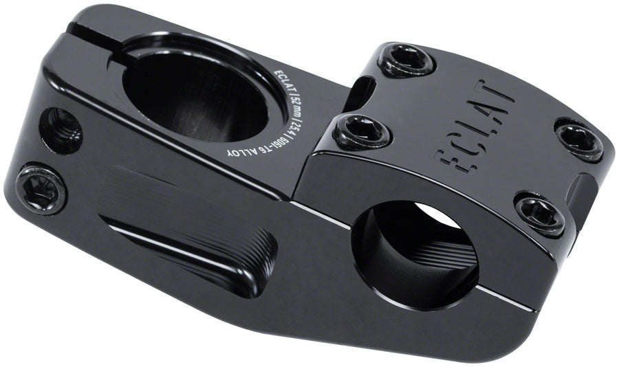 Eclat Domain BMX Reach Topload 48mm Top Load Stem 25.4mm Clamp 1 1/8 in Black