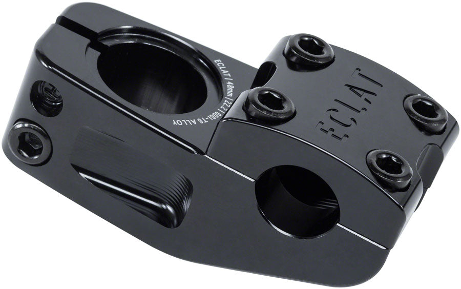 Eclat Domain BMX Reach Topload 48mm Top Load Stem 22.2mm Clamp 1 1/8 in Black